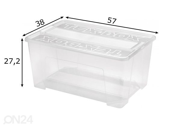 Laatikko vaatekaappiin HEIDRUN nr.5 (48 L) mitat