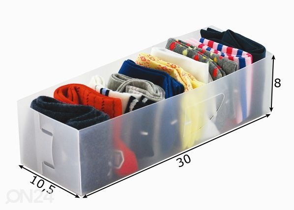 Laatikon jakaja, 3 kpl mitat