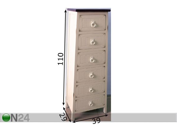 Laatikosto ALBERGO -10 mitat