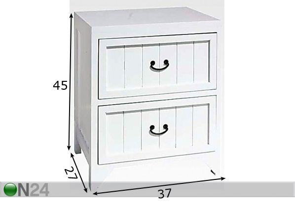 Laatikosto BLANCO -2 mitat