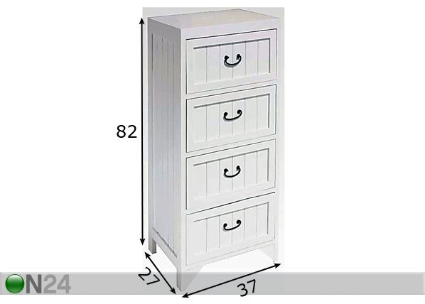 Laatikosto BLANCO -4 mitat