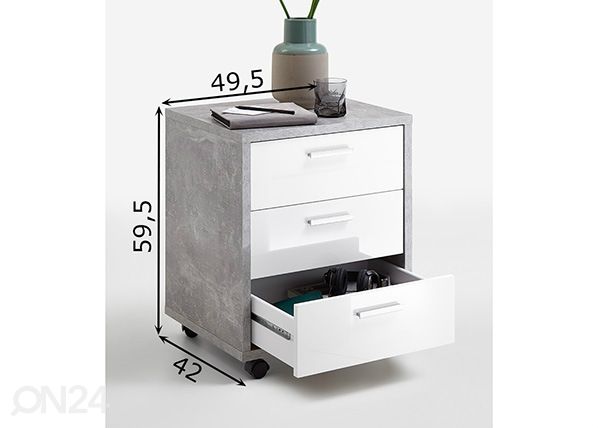 Laatikosto Brick 2 mitat