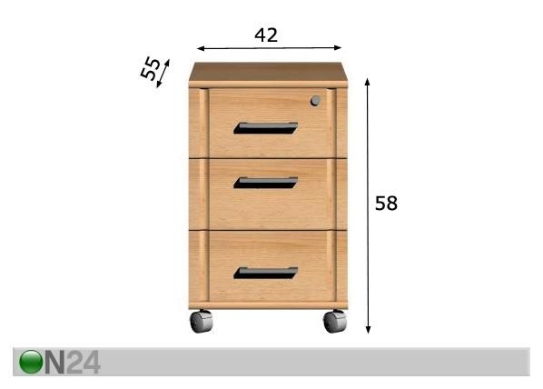 Laatikosto CONCEPT mitat