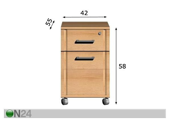 Laatikosto CONCEPT mitat