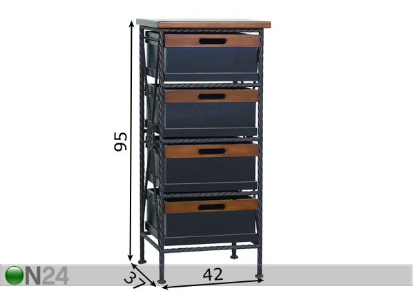 Laatikosto CREPENO 45 mitat