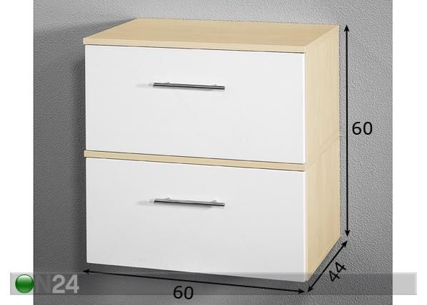 Laatikosto DOMINO mitat