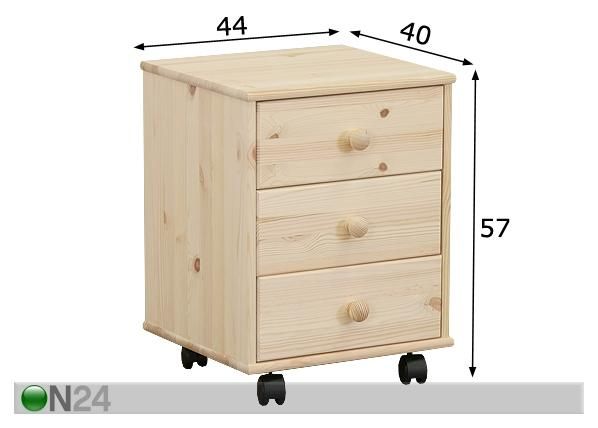 Laatikosto HEIDI 2 mitat