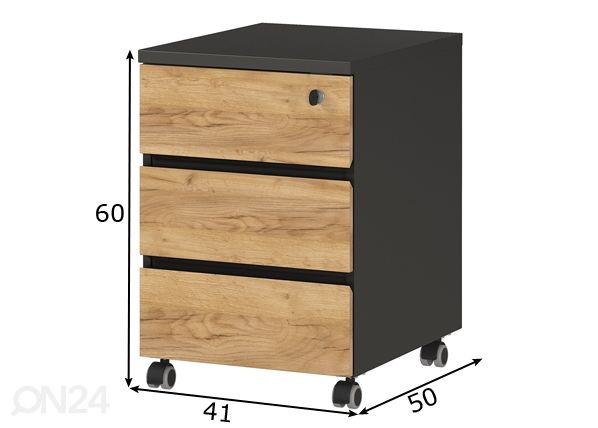 Laatikosto Lissabon 41 cm mitat