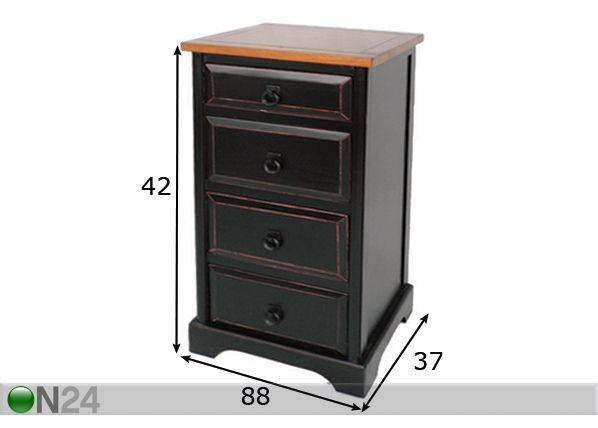 Laatikosto NERO-341 mitat