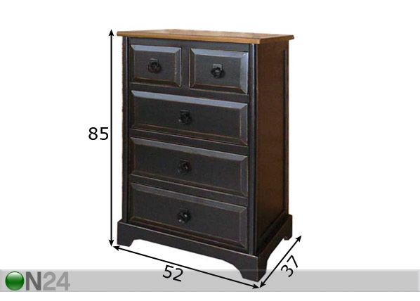 Laatikosto NERO-42 mitat