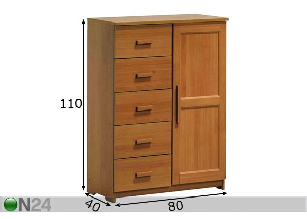 Laatikosto NOORA-773 mitat