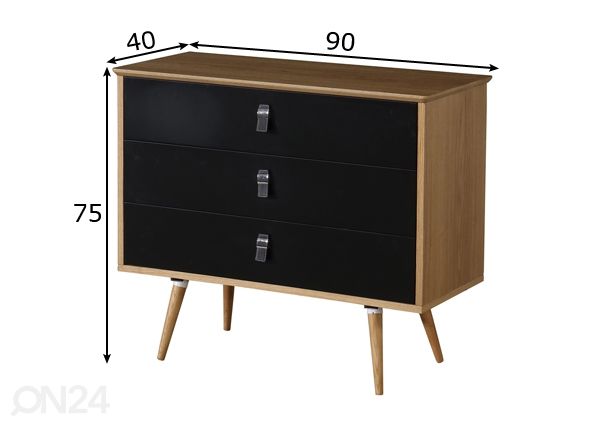 Laatikosto Oslo-3 mitat