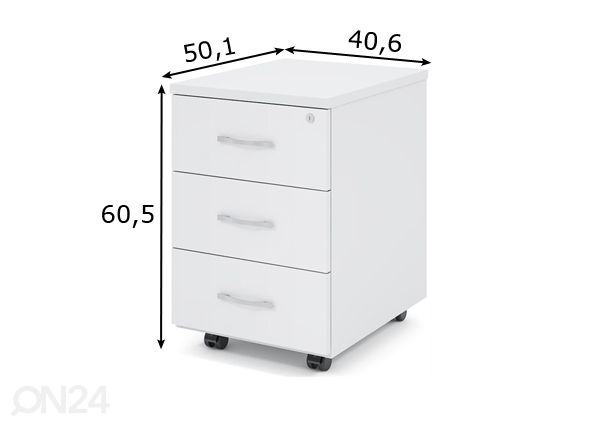 Laatikosto pyörillä Express mitat