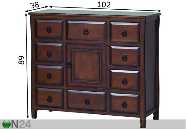 Laatikosto RIVIERA-82 mitat