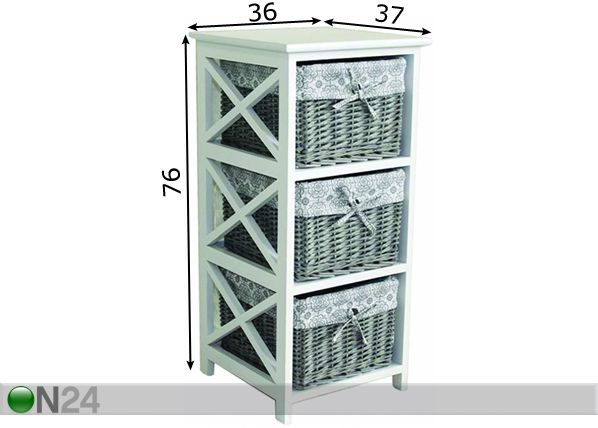 Laatikosto SAFFRAMI -3 mitat
