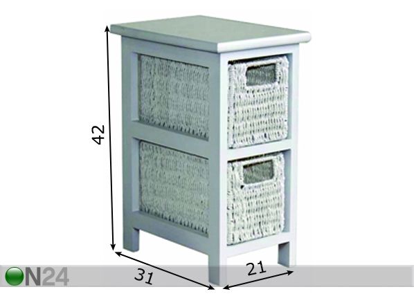 Laatikosto SEBU -2 mitat