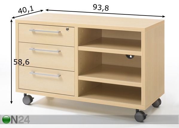 Laatikosto/tv -taso PRIMA mitat