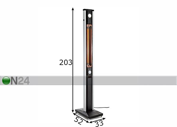 Lämmitin Veltron Premium Crane 2,3 kW mitat