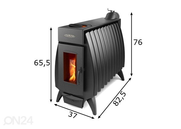 Lämpökamiina BATTERY FIRE 11, 16kw mitat
