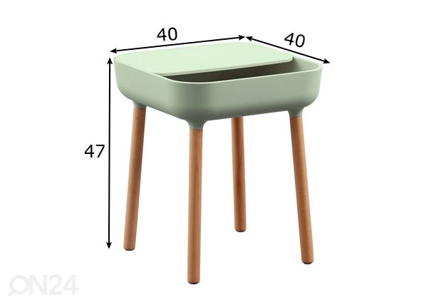 Lamppupöytä Box mitat