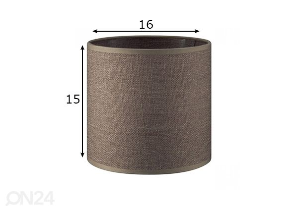 Lampunvarjostin Canvas ⌀16xh15 cm mitat