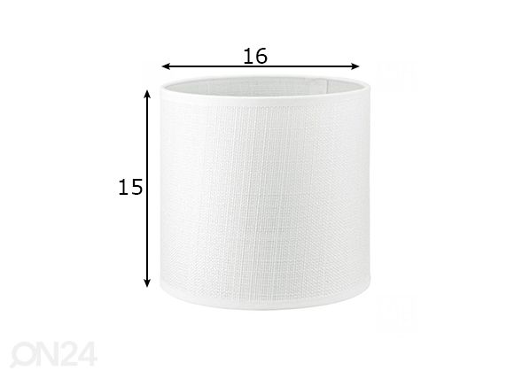 Lampunvarjostin Canvas ⌀16xh15 cm mitat