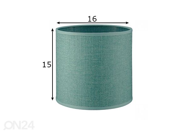 Lampunvarjostin Canvas ⌀16xh15 cm mitat