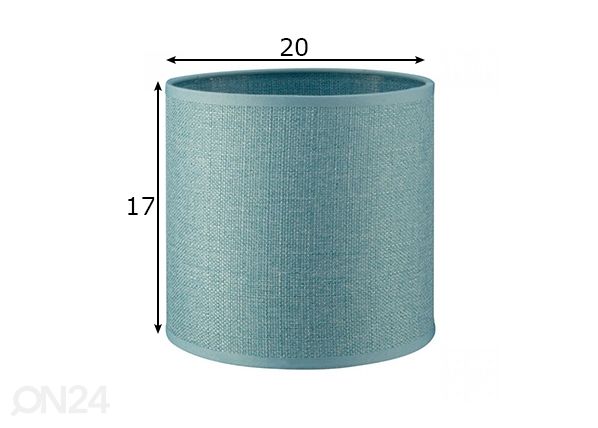 Lampunvarjostin Canvas ⌀20xh17 cm mitat