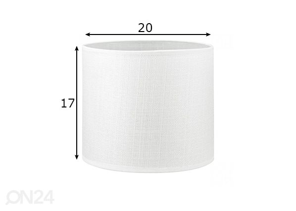 Lampunvarjostin Canvas ⌀20xh17 cm mitat