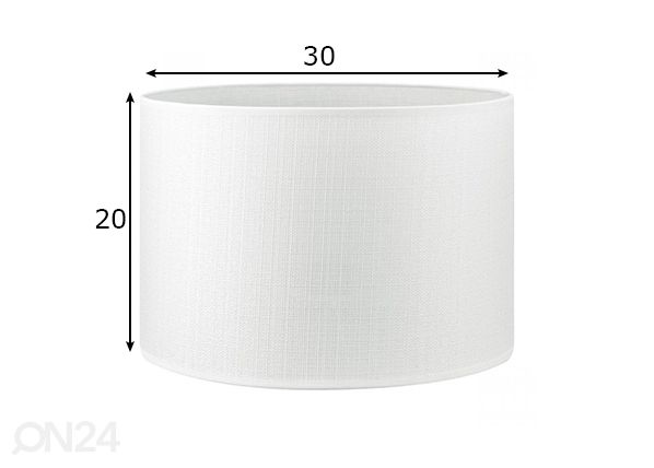 Lampunvarjostin Canvas ⌀30xh20 cm mitat