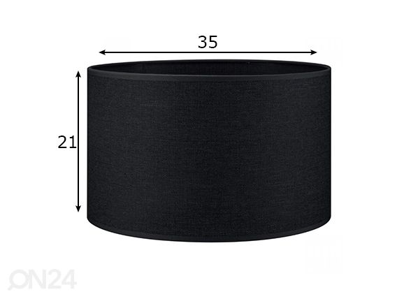 Lampunvarjostin Canvas ⌀35xh21 cm mitat