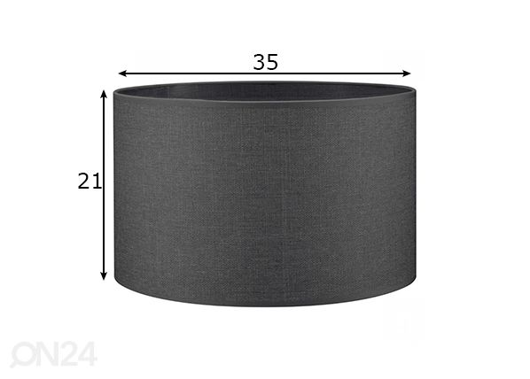 Lampunvarjostin Canvas ⌀35xh21 cm mitat