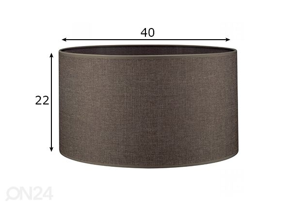Lampunvarjostin Canvas ⌀40xh22 cm mitat