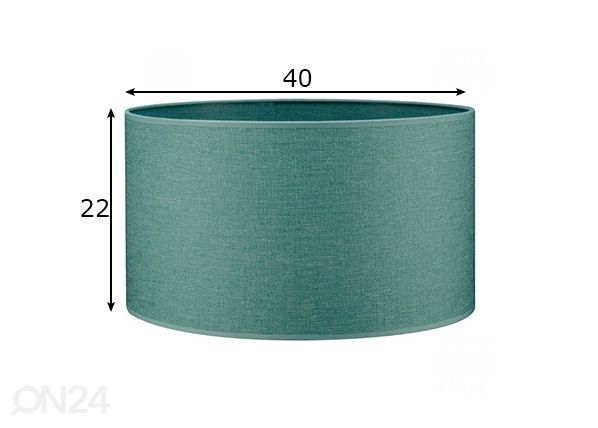 Lampunvarjostin Canvas ⌀40xh22 cm mitat