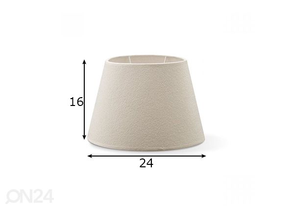 Lampunvarjostin Melrose ⌀24xh16 cm mitat