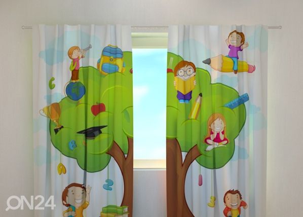 Läpinäkyvä verho HAPPY SCHOOL 240x220 cm