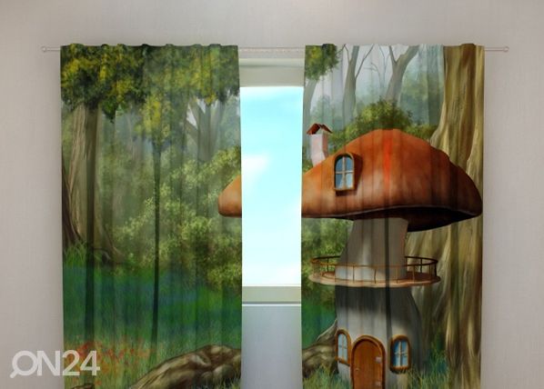 Läpinäkyvä verho LITTLE MUSHROOM 240x220 cm