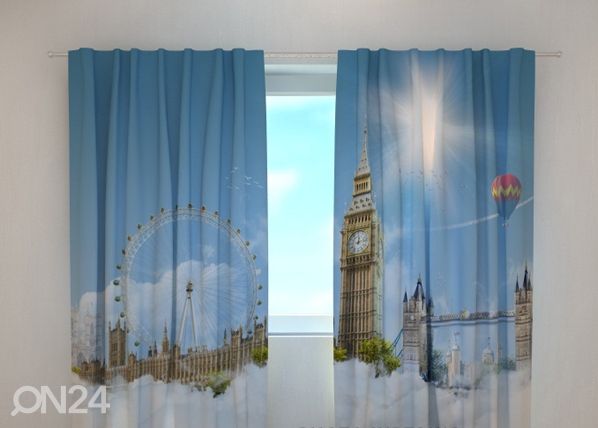 Läpinäkyvä verho LONDON SKY 240x220 cm