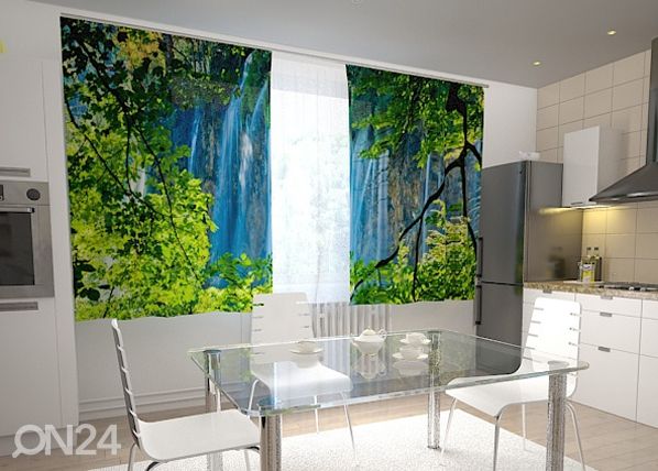 Läpinäkyvä verho WATERFALL BEHIND THE WINDOW 200x120 cm