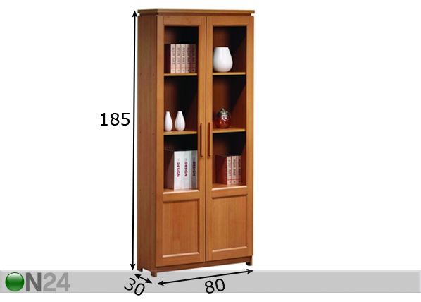 Lasiovikaappi NOORA-570 mitat