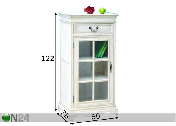 Lasiovikaappi SNOW-11 mitat