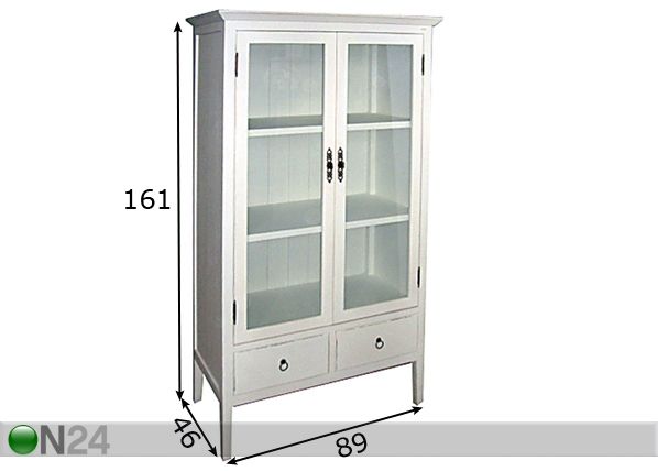 Lasiovikaappi SNOW-50 mitat