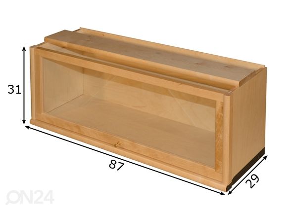 Lasiovinen pieni moduulihylly, koivu mitat