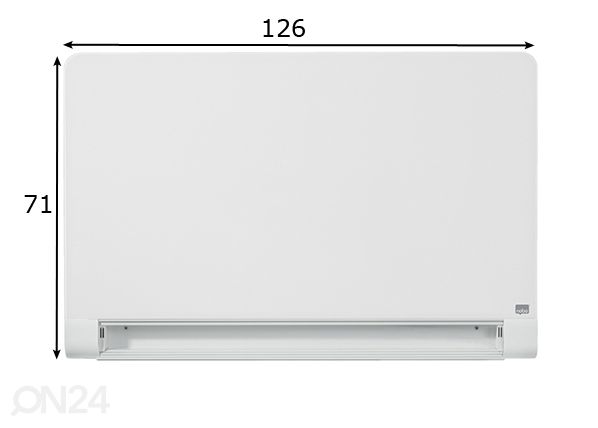 Lasitaulu magneettipinnalla Nobo diamond 57" (laajakulma, valkoinen) 126x71 cm mitat