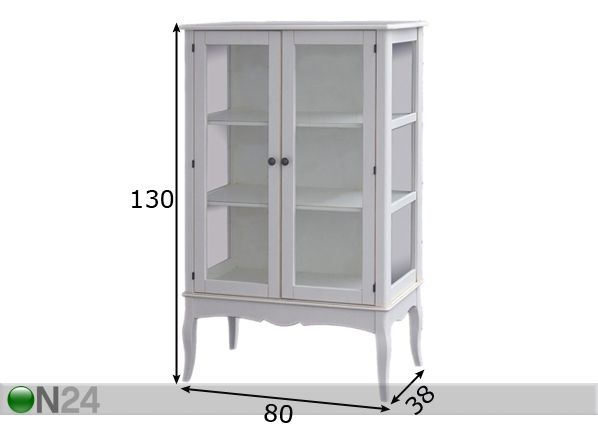 Lasivitriini ELISABETH -18 mitat