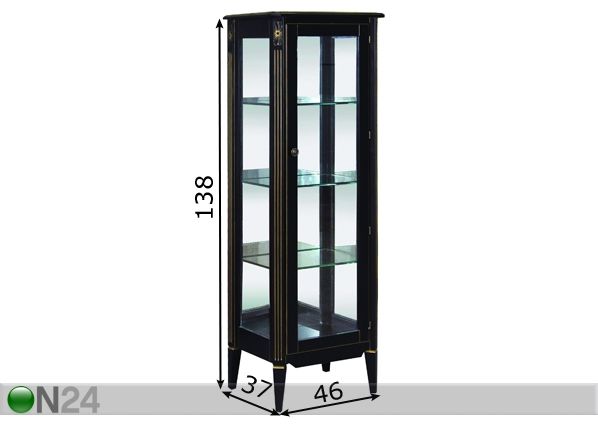 Lasivitriini NIZZA NOIR-17 mitat