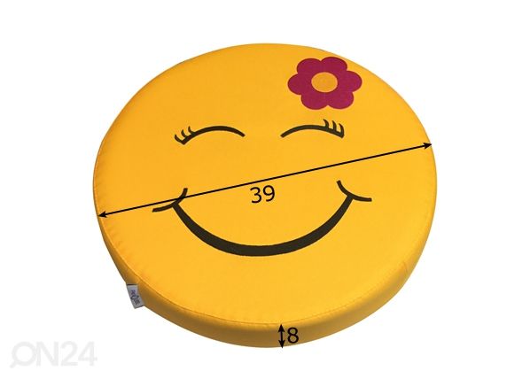 Lasten istuintyyny Smiley Flower mitat