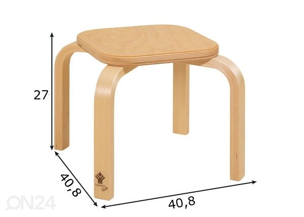 Lasten jakkara mitat