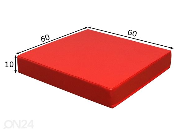 Lasten lattiamatto / moduuli 60x60x10 cm mitat