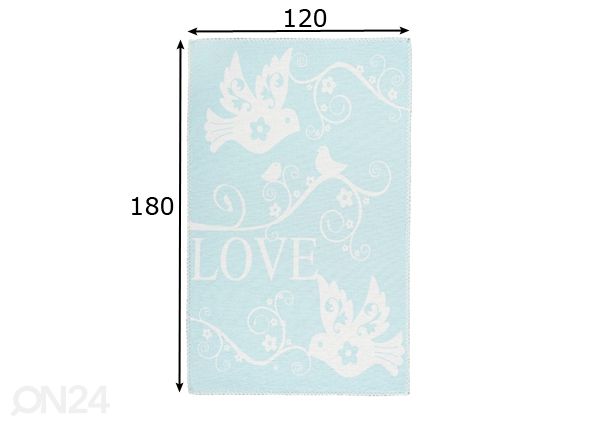 Lasten matto 120x180 cm mitat